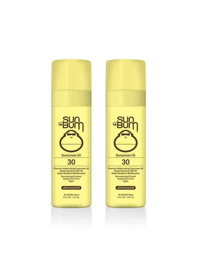 Original Spf 30 Sunscreen Oil Vegan And Reef Friendly (Octinoxate & Oxybenzone Free) Broad Spectrum Moisturizing Uva/Uvb Glowing Sunscreen Lotion With Vitamin E 5 Oz 2 Pack