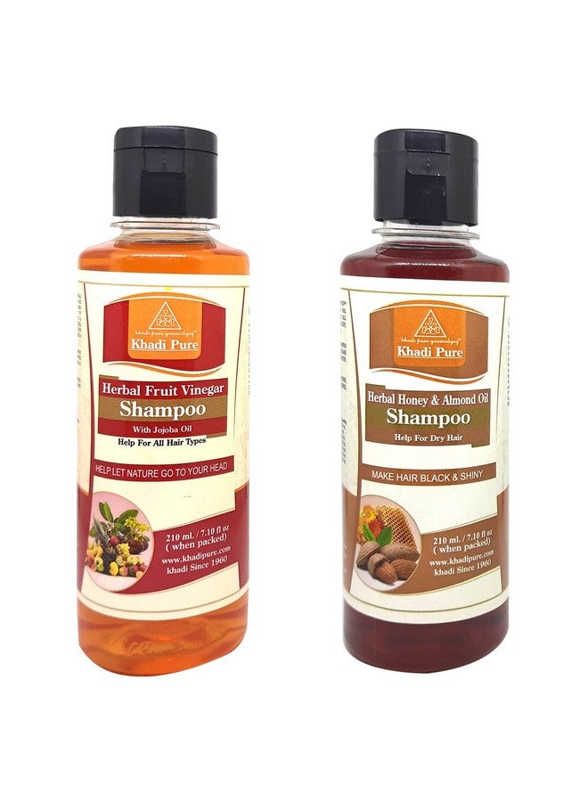 Fruit Vinegar & Honey Almond Oil Shampoo/Hair Cleanser 210 Ml (Pack Of 2)