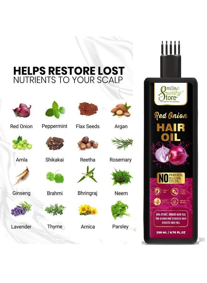 Ultimate Onion Oil Hair Care Kit For Hair Fall Control Shampoo 300Ml + Conditioner 300Ml + Onion Hair Oil 200Ml With Red Onion Oil Extract (Shampoo + Conditioner + Oil)