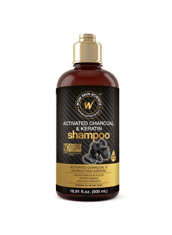 Activated Charcoal & Keratin Shampoo 16.9 Oz