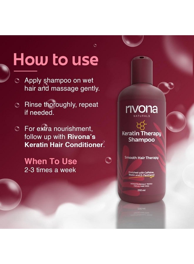 Keratin Shampoo Repair And Shinier Hair L Keratin Protein + Argan Oil Nourishes Dry Hair For Men & Women For Dry And Frizzy Hair 250 Ml