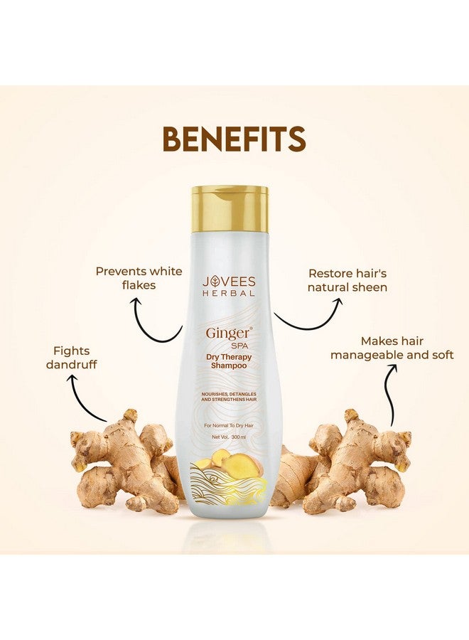 Herbal Ginger Spa Dry Therapy Shampoo Nourishes Detangles And Strengthens Hair For Normal To Dry Hair 300Ml