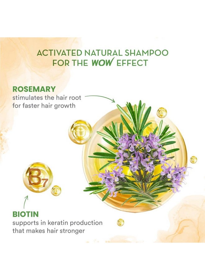 Rosemary & Biotin Hair Growth Shampoo Fights Hair Fall Grows New Hair Prevents Breakage & Split Ends Adds Shine To Dull Hair