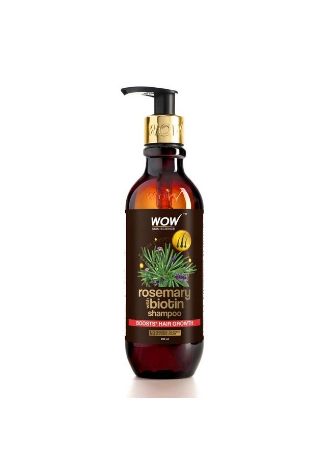 Rosemary & Biotin Hair Growth Shampoo Fights Hair Fall Grows New Hair Prevents Breakage & Split Ends Adds Shine To Dull Hair