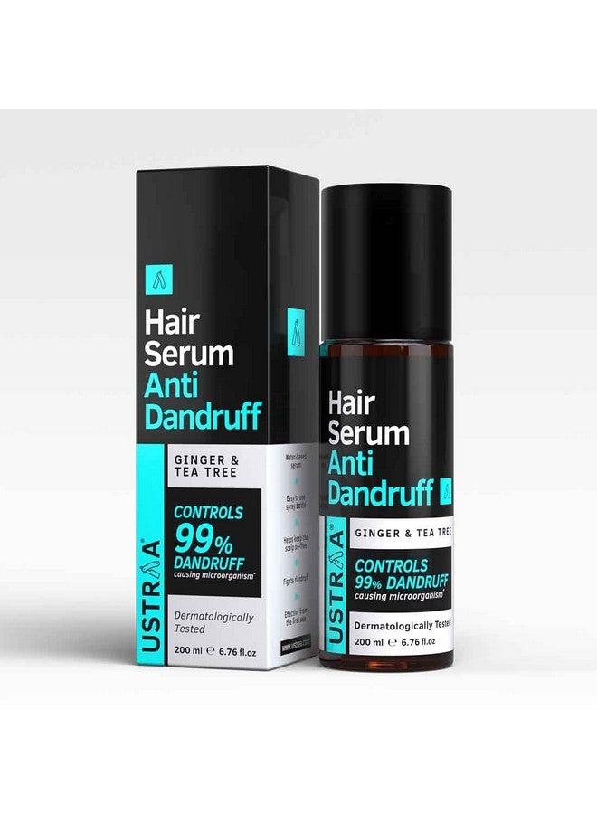 Hair Serum Antidandruff 2 X 200Ml Fights Dandruff With Tea Tree & Ginger Maintains Scalp Ph Prevents Growth Of Dandruffcausing Microorganisms No Sulphates No Paraben (Pack Of 2)
