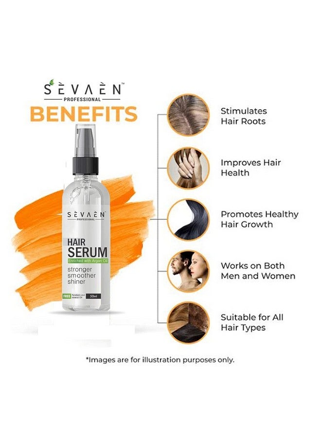 Professional Hair Serum With Argan Oil Promote Hair Growth Fall Rescue Scalp Control Hair Fall Strong Smooth & Shine For All Hair Types (Unisex)