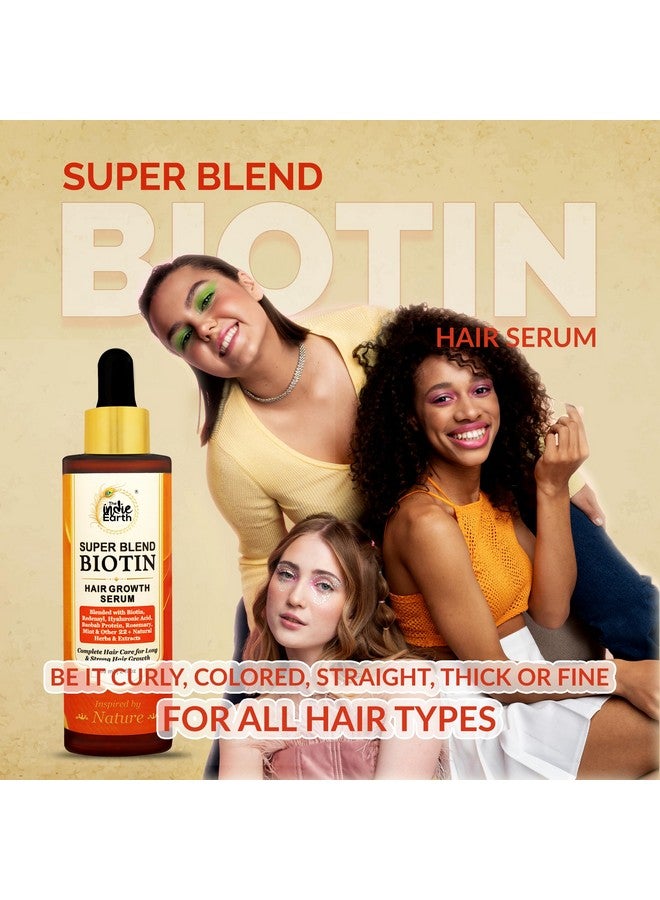 Rosemary Mint Biotin Hair Serum Formulated With Biotin Hyaluronic Acid Baobab Protein Rosemary Mint & Other 22+ Natural Herbs & Extracts 60 Ml 160 Grams