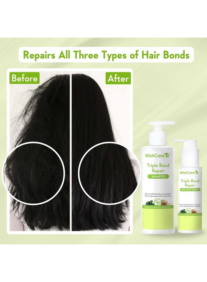 Triple Bond Repair Booster Hair Serum 10% Aminopeptide Complex Repairs Damaged & Frizzy Hair 100Ml