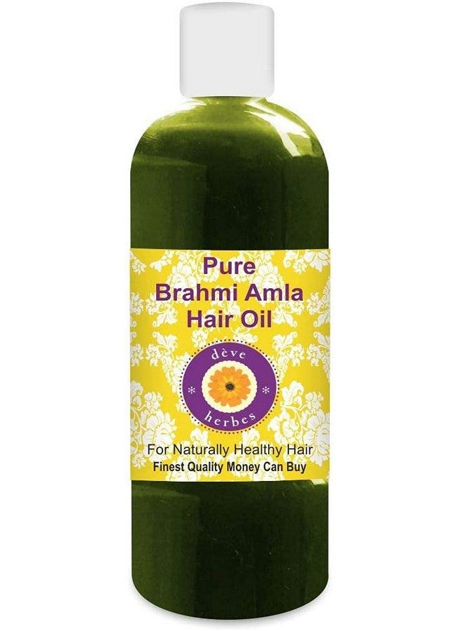 Pure Brahmi Amla Hair Oil For Naturally Healthy Hair Natural Therapeutic Grade 200Ml