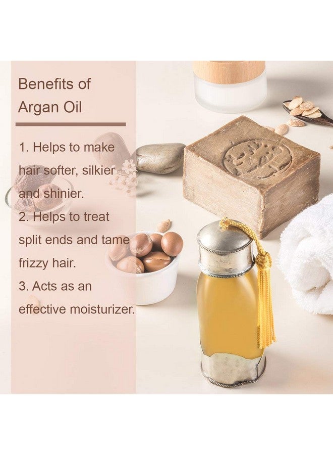 Luseta Argan Oil For Hair 100% Pure Argan Oil Hair Serum For Frizzy Control Dry Damage Hair Repair Hair Shine Smoothing Strengthening & Nourishing All Hair Types 3.38 Fl Oz