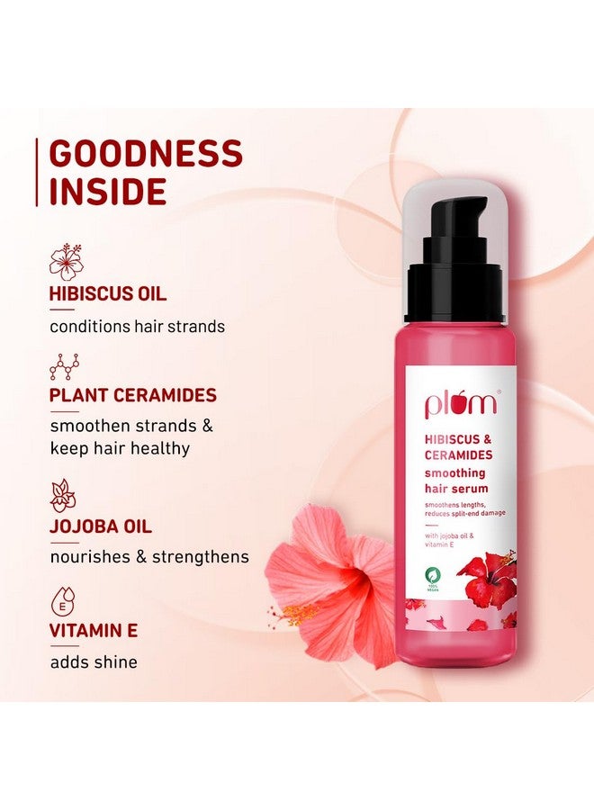 Hibiscus Hair Serum For Long Hair With Ceramides Jojoba Oil And Vitamin E I Strong Shiny Hair I Hair Serum For Women & Men I Serum For Hair Smoothing I 75Ml