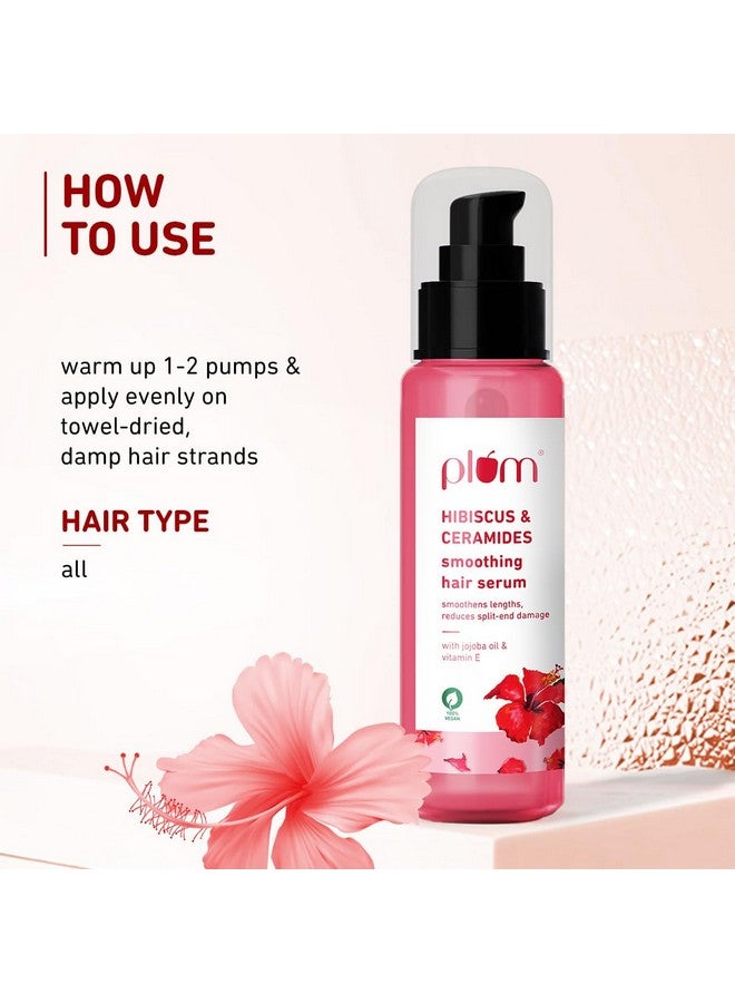 Hibiscus Hair Serum For Long Hair With Ceramides Jojoba Oil And Vitamin E I Strong Shiny Hair I Hair Serum For Women & Men I Serum For Hair Smoothing I 75Ml