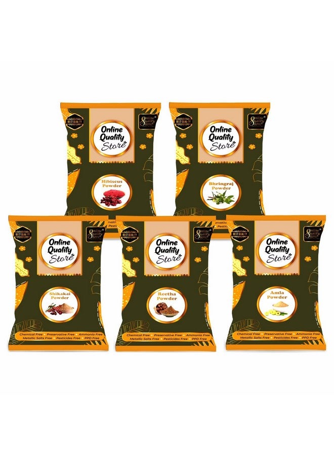 Amla Reetha Shikakai Bhringraj And Hibiscus Powder For Hair Hair Mask For Dry And Frizzy Hair Hair Pack Powder Hair Pack Combo Hair Mask For Smoothening Hair1400G
