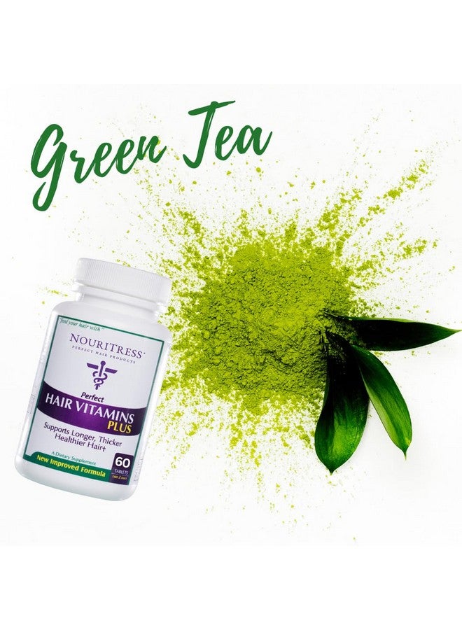 Perfect Hair Vitamins Plus 60 Tabs Hair Growth Supplements Dht Blocker Proprietary Formula Professional Salon Strength 1 Month Supply Dermatologist Recommended