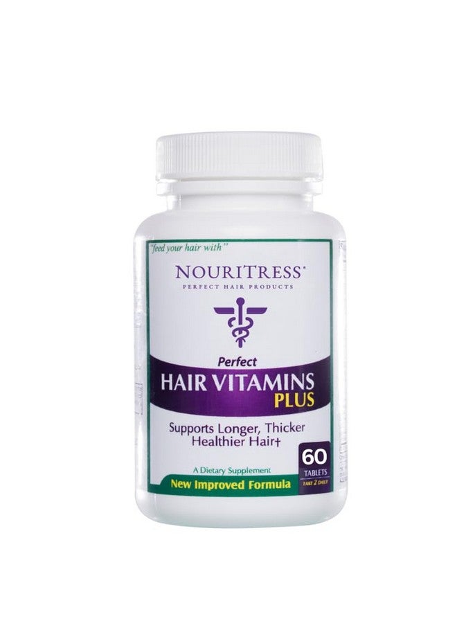 Perfect Hair Vitamins Plus 60 Tabs Hair Growth Supplements Dht Blocker Proprietary Formula Professional Salon Strength 1 Month Supply Dermatologist Recommended