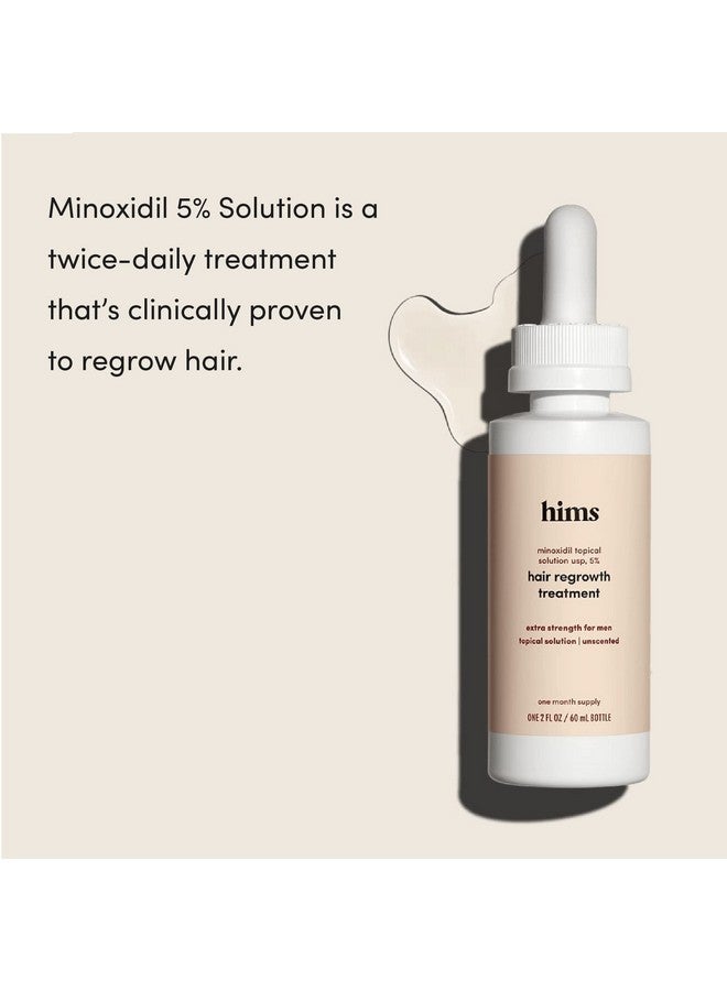 Hims Extra Strength Hair Regrowth Treatment For Men With 5% Topical Minoxidil Solution For Hair Loss And Thinning Hair Unscented 2 Pack