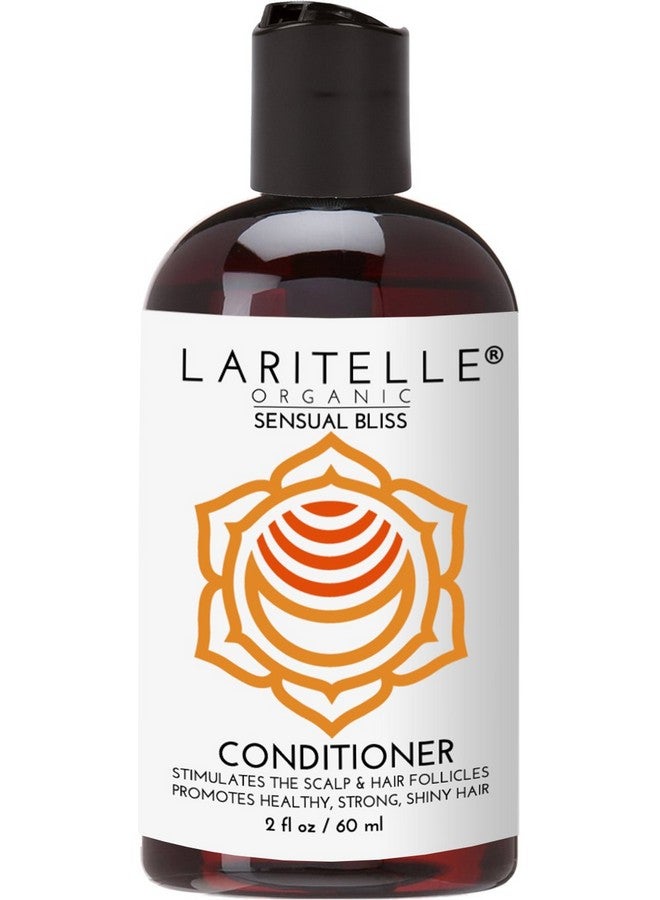 Organic Travel Size Conditioner 2 Oz Hair Loss Prevention Antibreakage Split Ends Treatment Argan Oil Rosemary & Palmarosa No Gmo Sulfates Alcohol Parabens Phthalates Gf