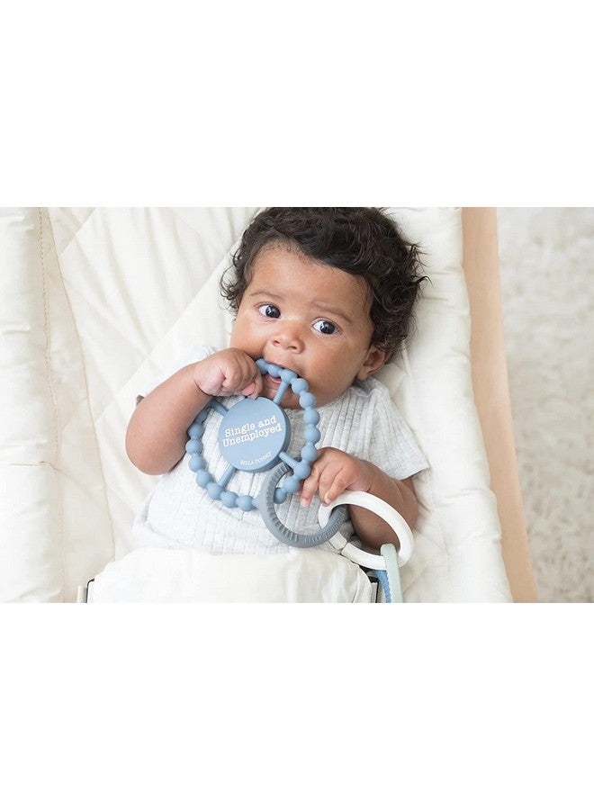 Happy Teether Soft & Easy Grip Baby Teether Toy Silicone Teether Ring To Help Soothe Gums Nontoxic And Bpa Free Single And Unemployed