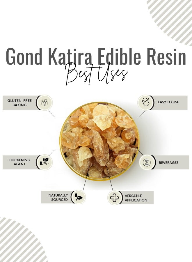 Premium Gond Katira Crystals: High-Grade Resin Incense for Aromatic Delight