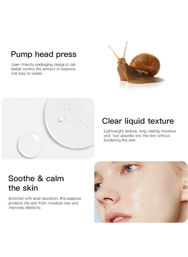 Advanced Snail 96 Mucin Power Essence, Effectively Replenish Nutrients Improve Dryness Soften Cuticles Minimize Poreslighten Acne Scars Soothe And Repair Skin 100ml