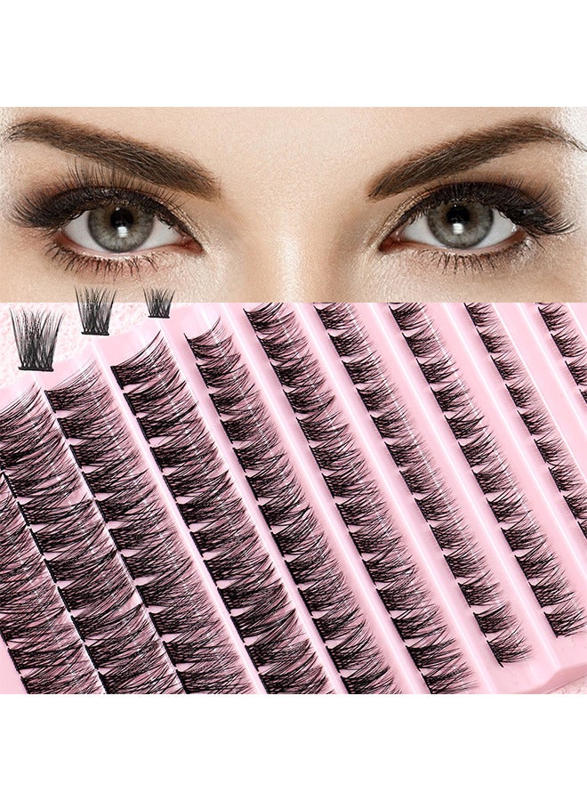 Natural Lash Clusters Wispy Cluster Eyelash Extensions Individual Cluster Lashes 8-16MM, 140PCS Eyelash Extension C Curl Eyelash Clusters, Individuals Cluster Lash DIY