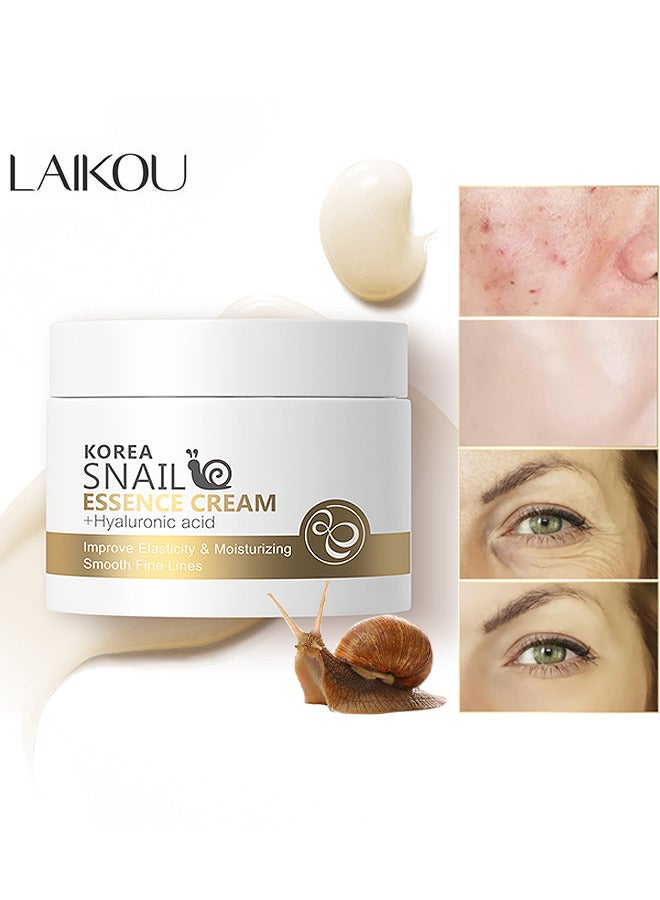 Korea Snail Essence Cream, Moisturizing Acne Scar Removal Cream, Improve Skin Anti-Aging And Wrinkle Removal And Whitening Cream 25G