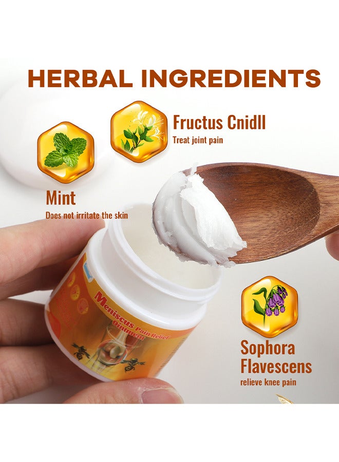 Meniscus Pain Relief Ointment, Bee Venom Ointment For Relieve Sore Joints, Muscles And Joints, Knees And Feet