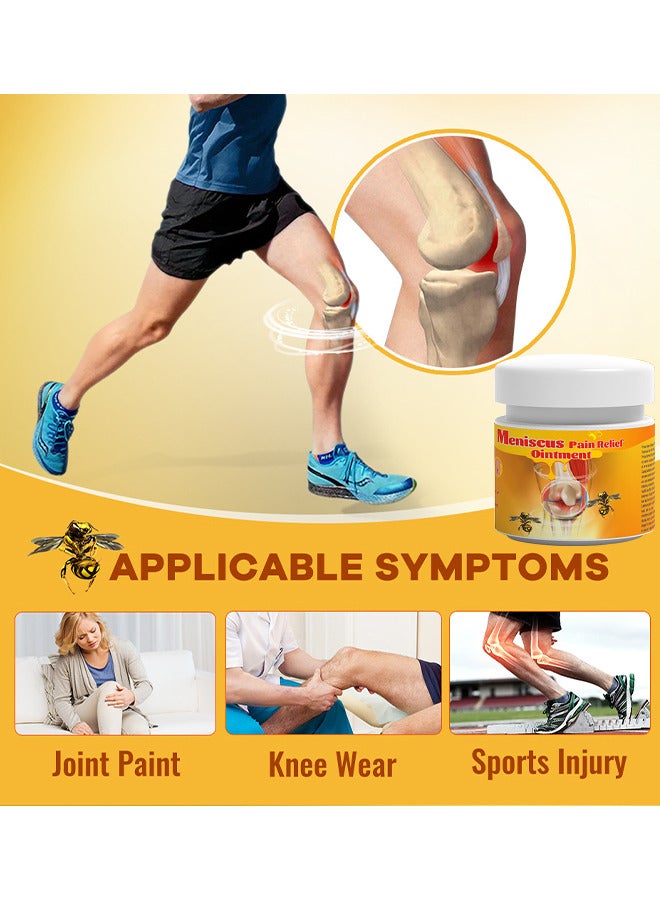 Meniscus Pain Relief Ointment, Bee Venom Ointment For Relieve Sore Joints, Muscles And Joints, Knees And Feet