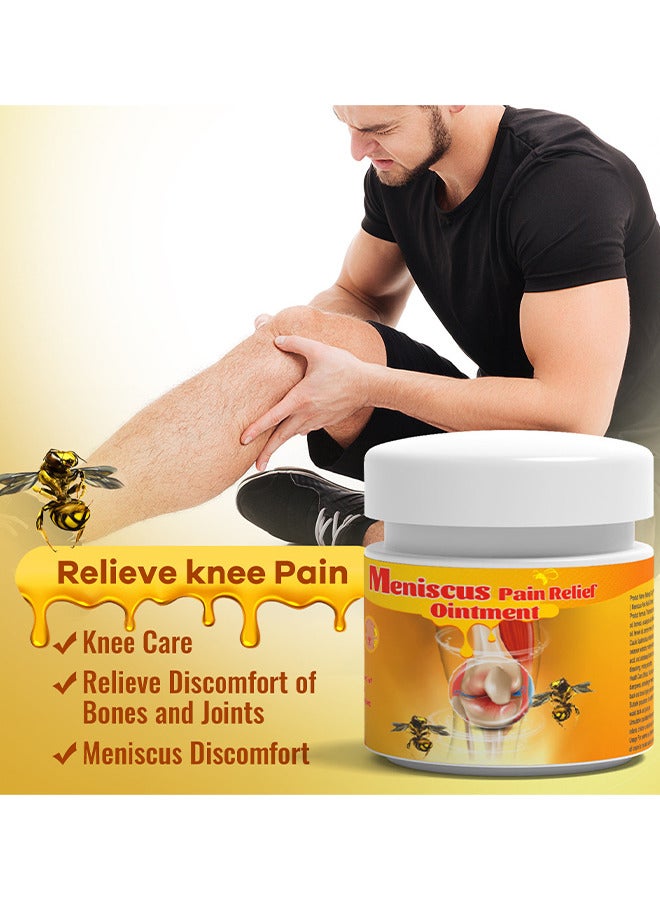 Meniscus Pain Relief Ointment, Bee Venom Ointment For Relieve Sore Joints, Muscles And Joints, Knees And Feet