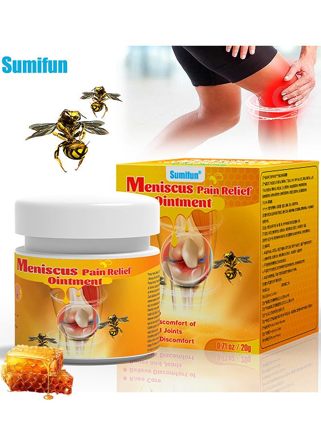 Meniscus Pain Relief Ointment, Bee Venom Ointment For Relieve Sore Joints, Muscles And Joints, Knees And Feet