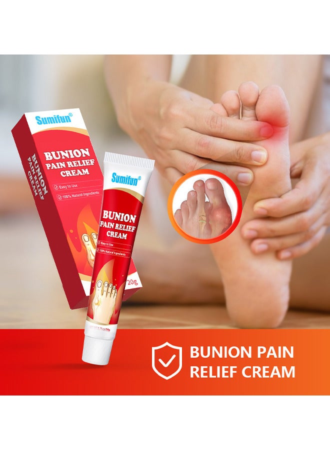 Bunion Pain Relief Cream, Toe Joint Valgus Corrector Cream, Healing Ointment For Gout Topical Arthritis Pain Relief For Joint Toe Relief Stiffness Gout Cream, Bunion Cream For Bunion And Toe Swelling