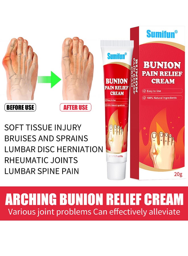 Bunion Pain Relief Cream, Toe Joint Valgus Corrector Cream, Healing Ointment For Gout Topical Arthritis Pain Relief For Joint Toe Relief Stiffness Gout Cream, Bunion Cream For Bunion And Toe Swelling