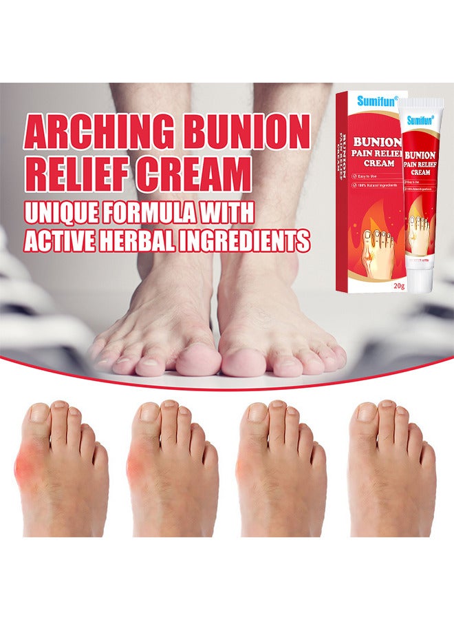 Bunion Pain Relief Cream, Toe Joint Valgus Corrector Cream, Healing Ointment For Gout Topical Arthritis Pain Relief For Joint Toe Relief Stiffness Gout Cream, Bunion Cream For Bunion And Toe Swelling