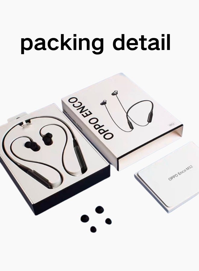 Enco M32 Hanging Neck Sports Bluetooth Headphones China Version Cool Black