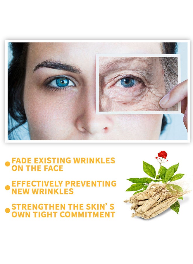 Ginseng And Niacinamide Anti-Wrinkle Essence, Ginseng Anti Ageing Serum For Women, Fade The Eyes Of Fine Lines And Lines, Tighten The Face, Moisturize The Skin Essence