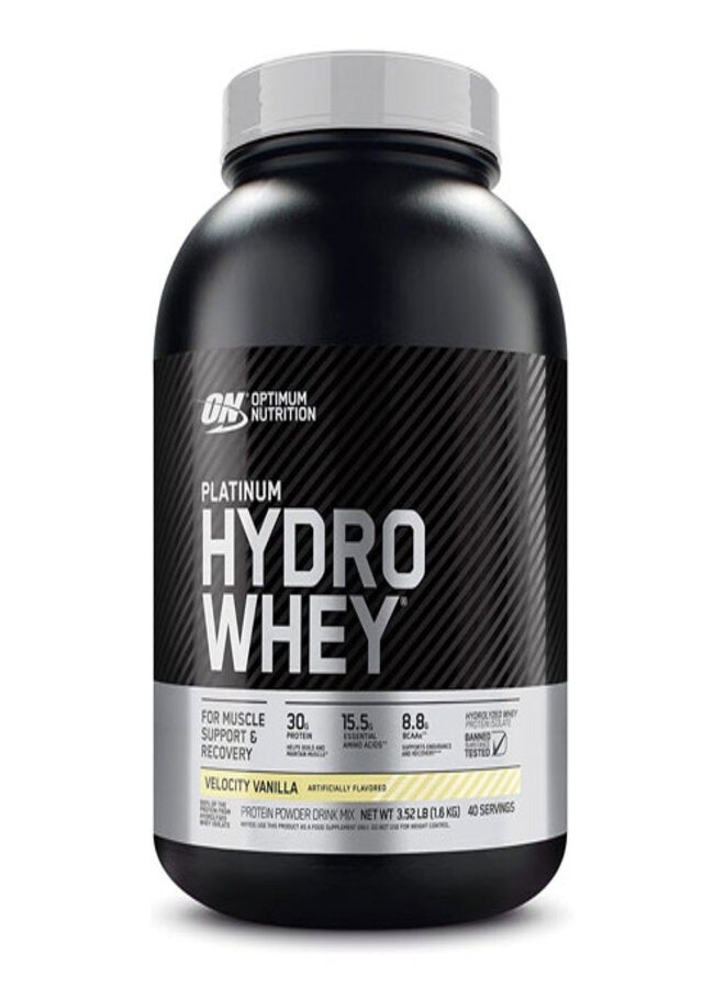 Platinum Hydro Whey Protein Powder - Velocity Vanilla