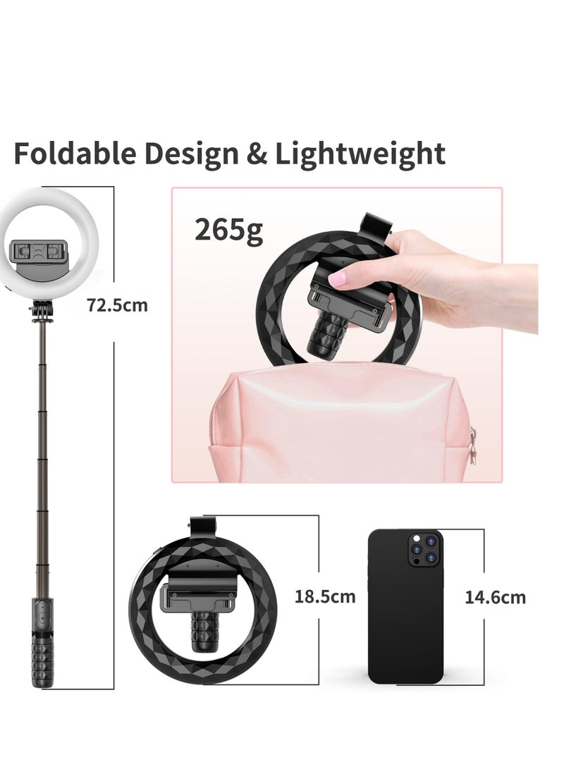 Video Light, LED Camera Light Computer Video Conference Light, Portable Selfie Light High Power 3000mAh Rechargeable/CRI 95+/3 Lights Modes/3 Bases for Phone, iPhone, Zoom, Picture, Makeup (with Clip)