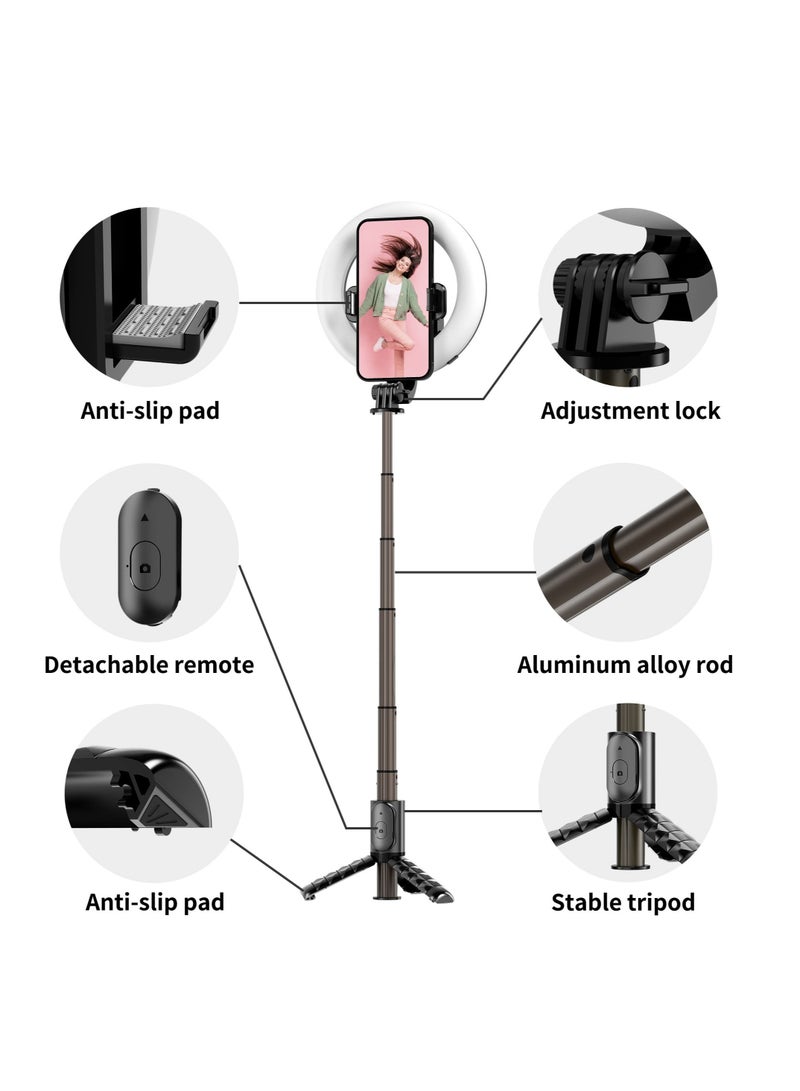 Video Light, LED Camera Light Computer Video Conference Light, Portable Selfie Light High Power 3000mAh Rechargeable/CRI 95+/3 Lights Modes/3 Bases for Phone, iPhone, Zoom, Picture, Makeup (with Clip)