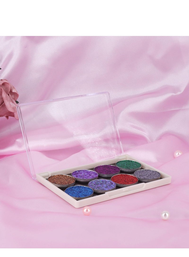 Magnetic Palette, 5 Pack Eyeshadow Pan Cosmetics Dispensing Storage Box, 4.37