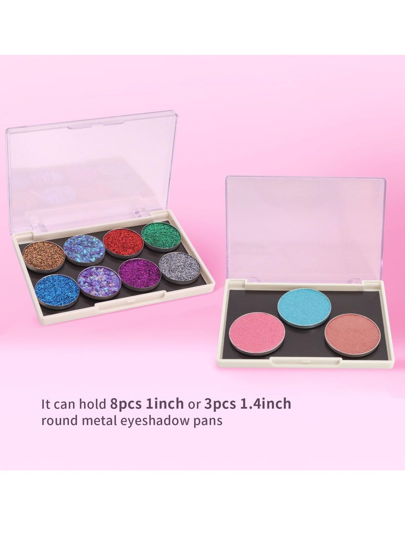 Magnetic Palette, 5 Pack Eyeshadow Pan Cosmetics Dispensing Storage Box, 4.37
