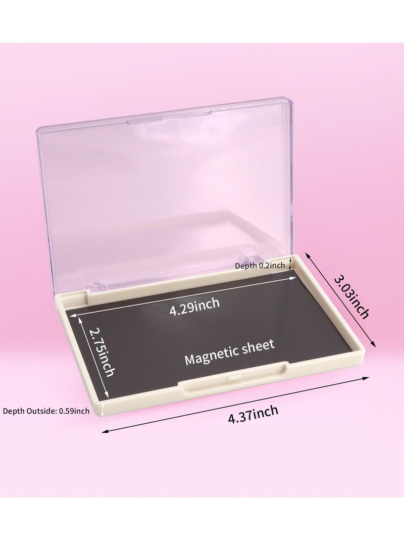 Magnetic Palette, 5 Pack Eyeshadow Pan Cosmetics Dispensing Storage Box, 4.37
