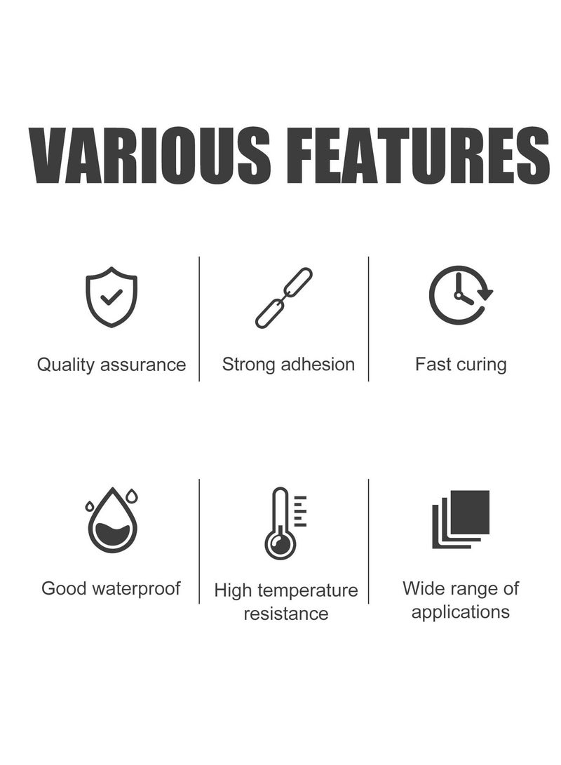 3 Pcs Jue Fish Glue, Multifunctional Glue, Jue Fish Waterproof Glue, All Purpose Super Glue Extra Strength for Fast Repair and Curing