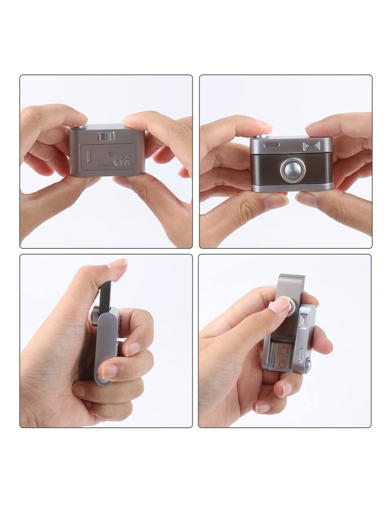 Magnetic Metal Fidget Toys, Camera Shaped Push Card, Creative Mini Camera Fidget Slider Stress Relief Toy,  for Adults, Office Desk Toys Gifts for Boyfriend and Father, Camera