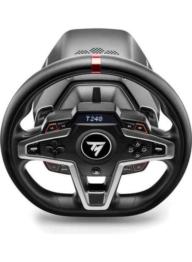 T248 Racing Wheel And Magnetic Pedals, Hybrid Drive, Magnetic Paddle Shifters, Dynamic Force Feedback, Screen With Racing Information (PS5, PS4, PC)