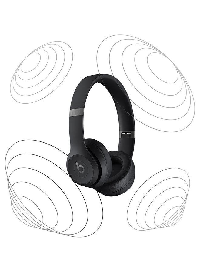 Solo 4 - Wireless Bluetooth On-Ear Headphones, Apple & Android Compatible, Up To 50 Hours Of Battery Life Matte Black