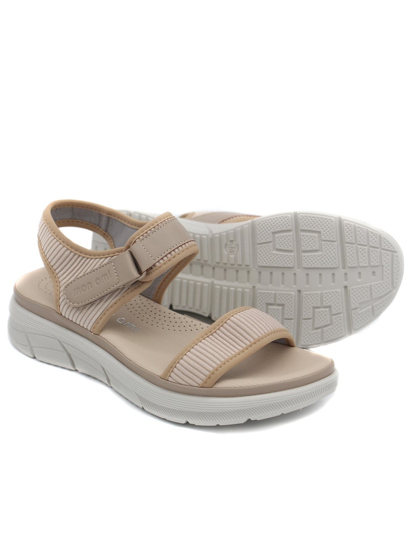 Monami Flat Sandals for Women | Open Toe, Casual and Sport, Soft Bottom Women Shoes for Girls & Ladies | Lightweight Girls Sport Comfy Sandals