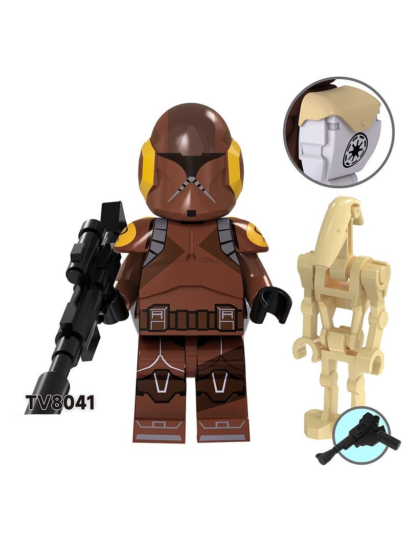 Science Fiction Series Clone Medical Soldier Luke Skywalker Assembles Human Figurine Blocks