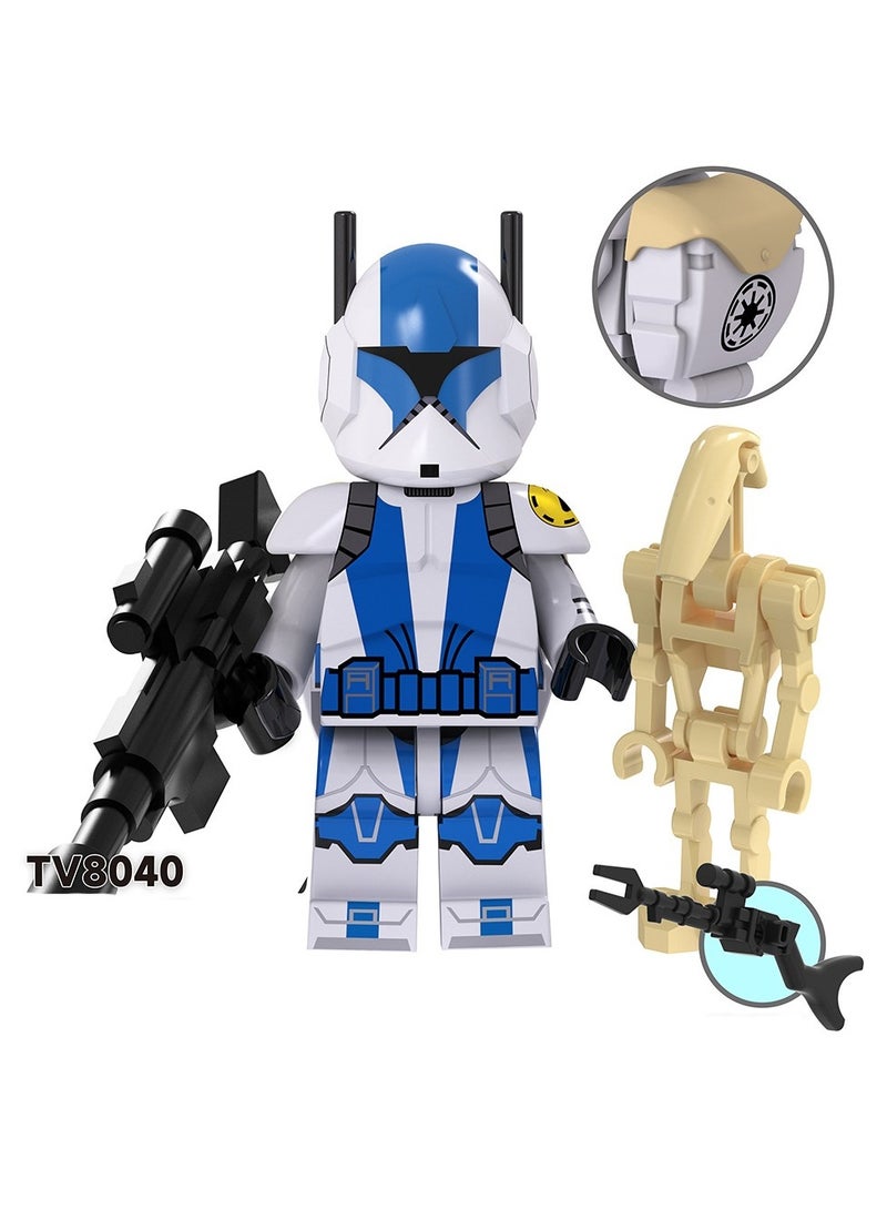 Science Fiction Series Clone Medical Soldier Luke Skywalker Assembles Human Figurine Blocks