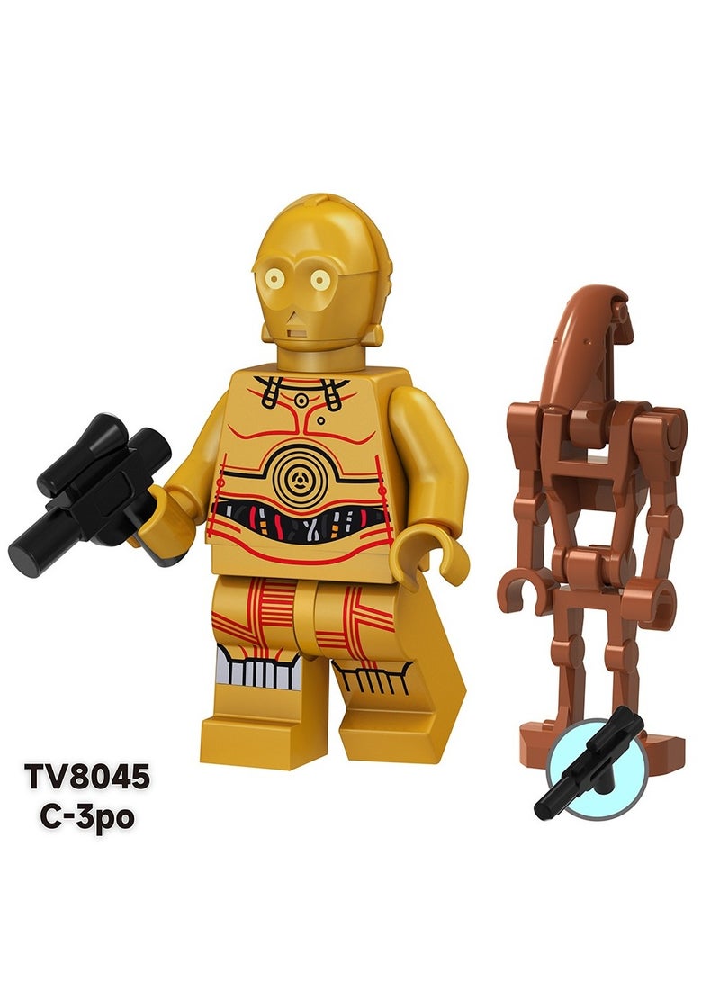 Science Fiction Series Clone Medical Soldier Luke Skywalker Assembles Human Figurine Blocks