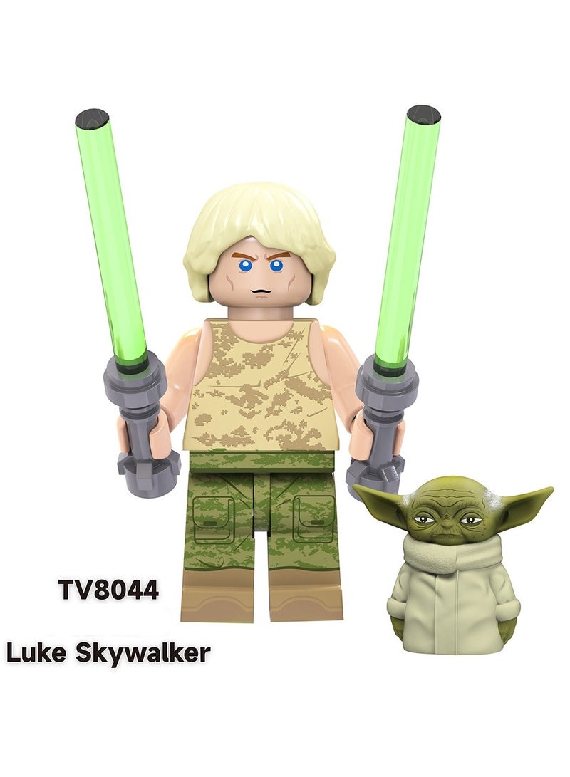 Science Fiction Series Clone Medical Soldier Luke Skywalker Assembles Human Figurine Blocks